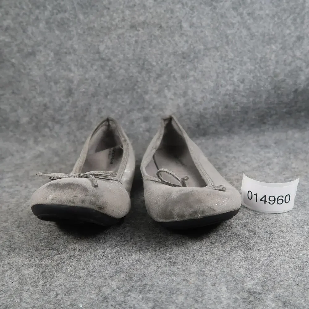 Arizona Shoes Kids Girls 2 Ballet Flats Slip On Casual Round Toe Grey Comfort